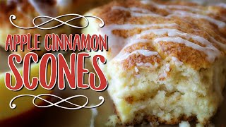 Festive Recipes 🍁 Apple Cinnamon Scones 🍎 [upl. by Nosak]