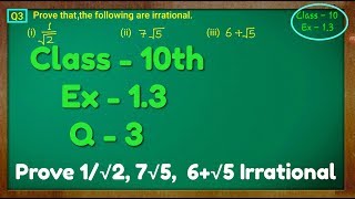 Class  10th Ex  13 Q 3 Real Numbers NCERT CBSE [upl. by Sergei]