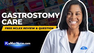 Gastrostomy Care Nursing amp NCLEX Review [upl. by Grane]