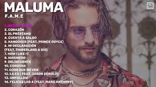 Maluma  FAME Álbum Completo [upl. by Sabas]