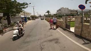 Crete bike tour part 2 Stalis  Malia [upl. by Hansiain]