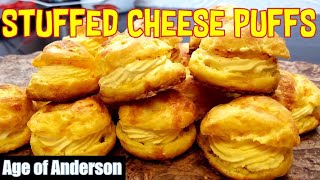 Creamy Cheese Puffs Stuffed Gougeres [upl. by Culbert]