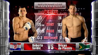 KSW Free Fight Roberto Soldic vs Dricus Du Plessis 2 [upl. by Eetsirhc583]