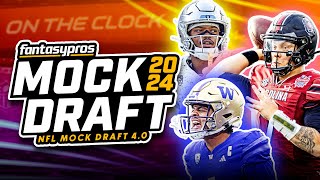 2024 NFL Full ThreeRound Mock Draft For Every Team A NEW NUMBER 1 PICK [upl. by Aikrehs]