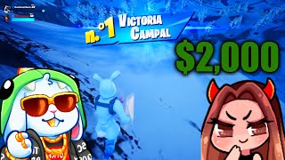 ASI GANAMOS 2000 DOLARES EN TORNEO DE FORTNITE [upl. by Ilrak173]