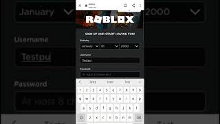 How To Make A Roblox Account  2021 TUTORIAL Roblox Account On Mobile [upl. by Atteiram]