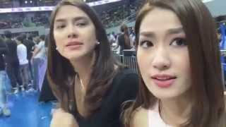 Upfront at the UAAP Behind the Scenes with Athletes  Special Guests Before ADMU vs DLSU Started [upl. by Nibla9]