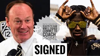 Rick George REACTS To Kam Mikell SIGNED Commit To Coach Prime “HERD”🦬 [upl. by Shuma]