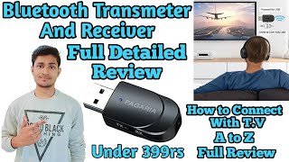 PAGARIA Bluetooth Recever and Transmetter Review  How to Use Bluetooth Transmetter amp Recever [upl. by Chita]