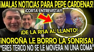 EN CADENA NACIONAL NOROÑA LE BORRO LA SONRISA A PEPE CARDENAS quotERES TERCO NO ENTIENDESquot [upl. by Armalda]