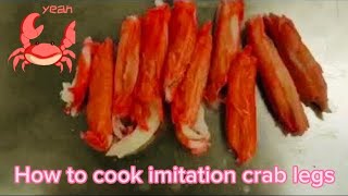 How to cook imitation crab legs With Lemon pepper butter and garlic [upl. by Sauncho]