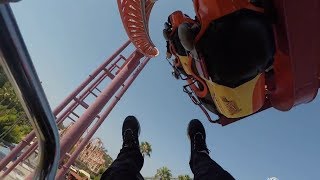 SIX FLAGS RIDES V2 Vertical Velocity  HD POV Six Flags Discovery Kingdom [upl. by Osher]