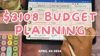 3108 Budget Planning  31 yo Full Time Paycheck [upl. by Jolee]