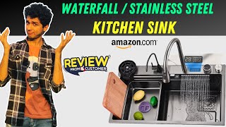 Best Stainless Steel Kitchen Sink  Waterfall Kitchen Sink  Review [upl. by Ainet767]