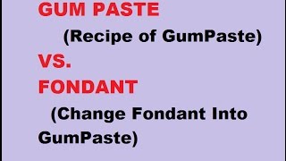 Gum Paste Recipe VS Fondant Convert Fondant into Gum PasteIn HindiFor Sugar FlowersFigures [upl. by Aeirdna650]