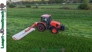 Fauchage 2017 Kuhn GMD 3510 amp Kubota M110GX [upl. by Waltner119]