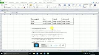 Criterio Optimista o de Plunger para una Matriz de Decision en Excel [upl. by Stag529]