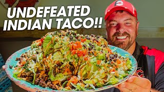 Undefeated 5lb quotChiefquot Indian Fry Bread Taco Challenge [upl. by Intyrb]