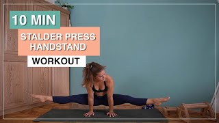 10 MIN Stalder Press Handstand Workout I Straddle Press  Schweizer Handstand [upl. by Yenoh]