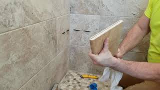 How To Install Corner Shelf In Shower  Super easy DIY Shower Shelves Install  Save time and [upl. by Yenffad]