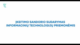 Registrų centro klientų savitarna įkeitimo sandorio sudarymas informacinių technologijų priemonėmis [upl. by Jodi]