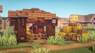 Minecraft How to Build a Small Horse Stable [upl. by Newman]