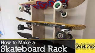 How to make a Skateboard Rack [upl. by Duwe950]