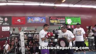 mayweather vs Maidana chino Kills Body Shield Fans Go Crazy  esnews [upl. by Latsyk769]