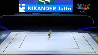 NIKANDER Jutta FIN  JUNIORS IW Aerobic Gymnastics European Championships 2019 [upl. by Garald743]