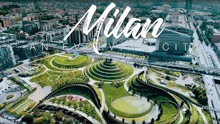 Milan An Evolving City  4K drone footage of Milano Skyline in Italy [upl. by Sherry]