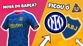 VAZA CAMISA DO BARÇA E POLÊMICO ESCUDO DA INTER [upl. by Saum]