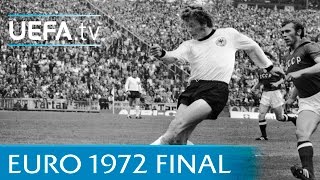 West Germany v USSR 1972 UEFA European Championship final highlights [upl. by Ahsuoj]