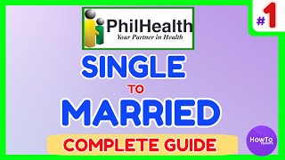 How to Update Philhealth Status from SINGLE to MARRIED [upl. by Notneb]