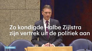 Zijlstra stapt op Het is geheel door mijzelf veroorzaakt  RTL NIEUWS [upl. by Lyrak]