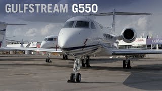 Tour the Gulfstream G550 Business Jet – AIN [upl. by Arihs]