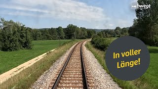 Führerstandsmitfahrt von Schorndorf nach Oberndorf mit bwegt [upl. by Marybella]