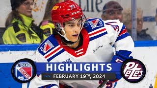 Game Highlights  Rangers vs Petes  Feb 19th 2024 [upl. by Minnnie]