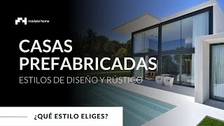 CASAS PREFABRICADAS DE ESTILO RÚSTICO Y DE DISEÑO [upl. by Haerle]