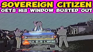 Sovereign Citizen Tased Window Smashed amp Arrested with Illegal Firearms [upl. by Anna-Diana479]