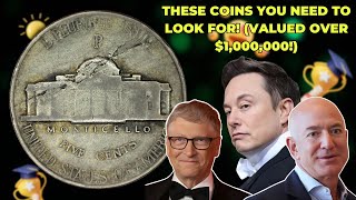 ONE MILLION DOLLAR NICKLE TOP 5 MONTICELLO JEFFERSON NICKLES THAT COULD MAKE YOU A MILLIONAIER [upl. by Chemash]