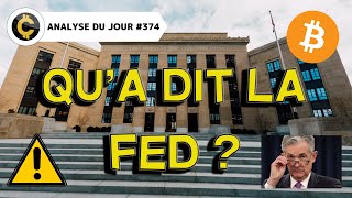 🚨UN DISCOURS DE LA FED CRUCIAL  LE BITCOIN PUMP  👀🚀 [upl. by Burkhart]