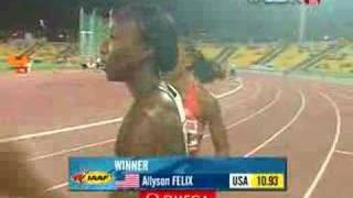 Allyson Felix wins the 100m [upl. by Blanch930]