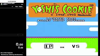 SPEEDRUN  Yoshis Cookie NES  Round 1 in 3min20sec 111714 [upl. by Dulcie545]