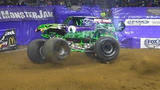 2015 Monster Jam Philadelphia GRAVE DIGGER Doughnut Competition [upl. by Hussar42]