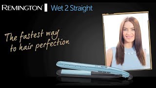 Remington Wet 2 Straight Flat Iron Review  Straightener Demo [upl. by Nesnar680]