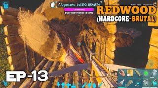 Ark Mobile Argentavis Taming  Making Argentavis Saddle Bp  Redwood HardcoreBrutal Ep 13 [upl. by Adnorat]