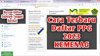 Cara Daftar PPG kemenag 2023  Sebelum ditutup [upl. by Aiken98]