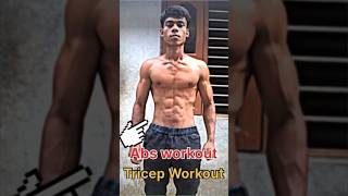 Easy abs and Tricep workout at home 💪 shortvideo youtubeshorts triceps [upl. by Chemash]