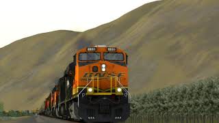 BNSF 6931 With Lashup [upl. by Aicad]