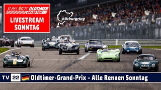 🇩🇪 RELIVE OldtimerGrandPrix am Nürburgring  Alle Rennen Sonntag 11 August 2024 [upl. by Nilats]